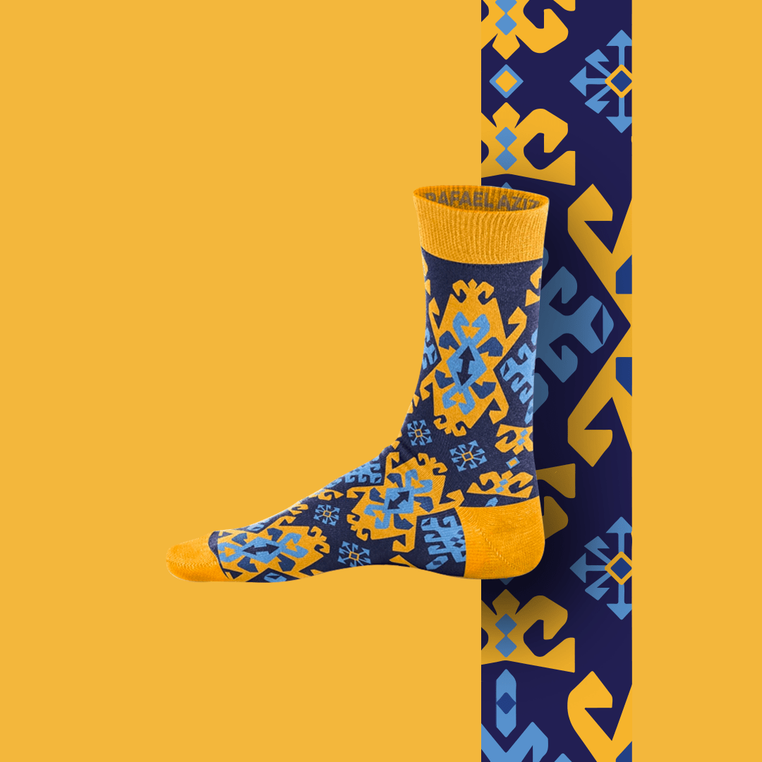 Heris luxury designer dress socks