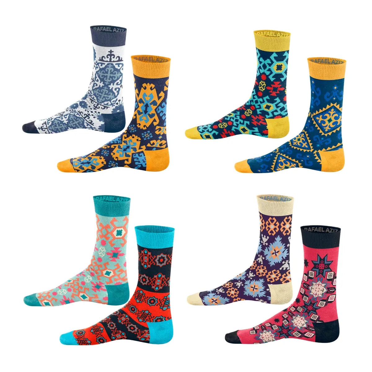 8-Pack Modern Tradition Designer Socks