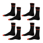 8-Pack Modern Black Designer Socks