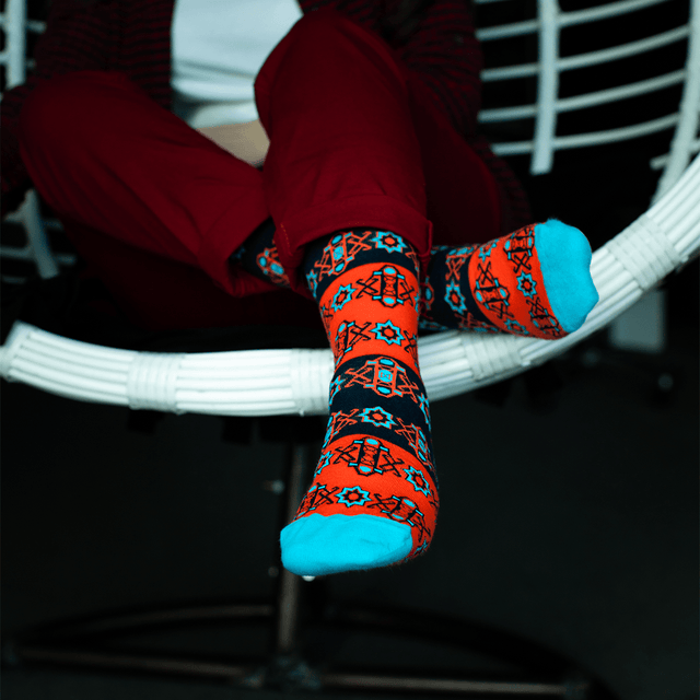 Parda Designer Socks Styled