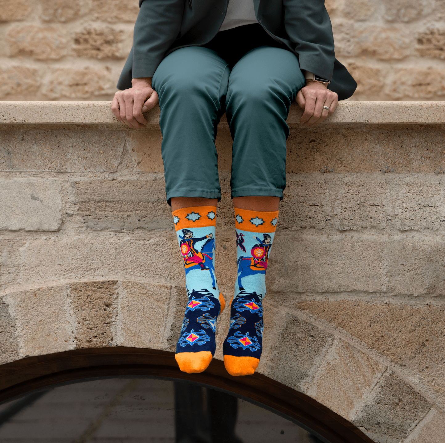 2-Pack Safavi x Dordfasil Designer Socks - RAFAEL AZIZ