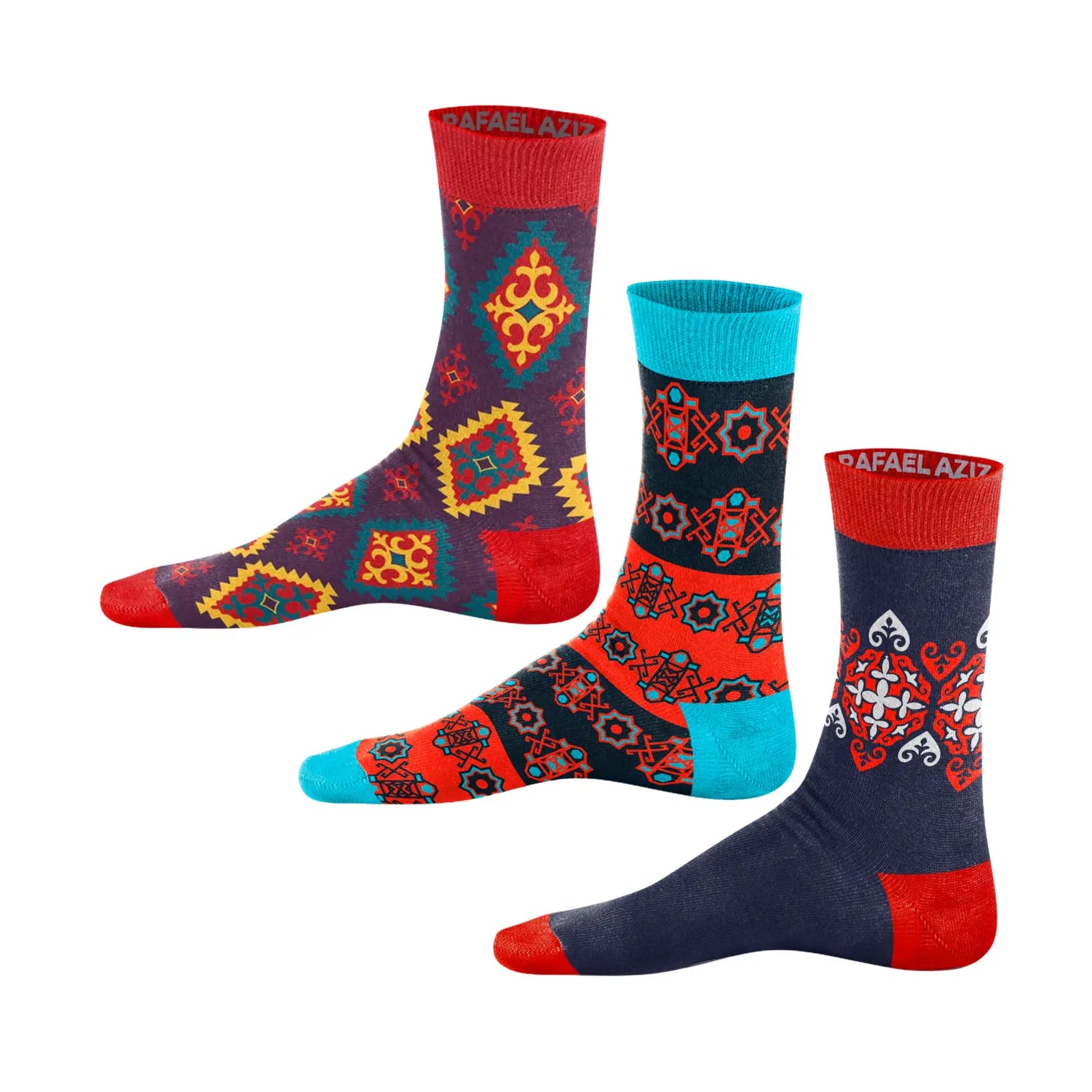 vibrant heritage designer socks